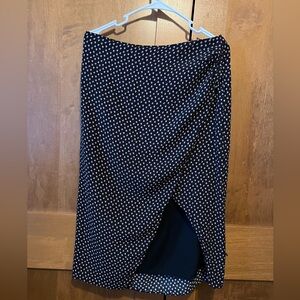 Abercrombie & Fitch Navy and White Asymmetrical Skirt